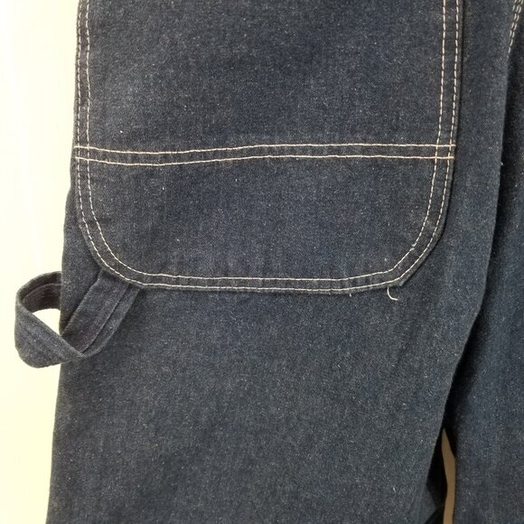 Liberty Overalls Carpenter Button Fly 36 x30 Farmer Construction Made In USA - Picture 12 of 14